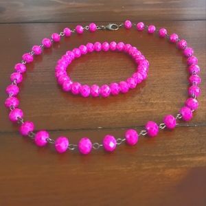 Boutique Beaded Choker and Stretch Bracelet Set